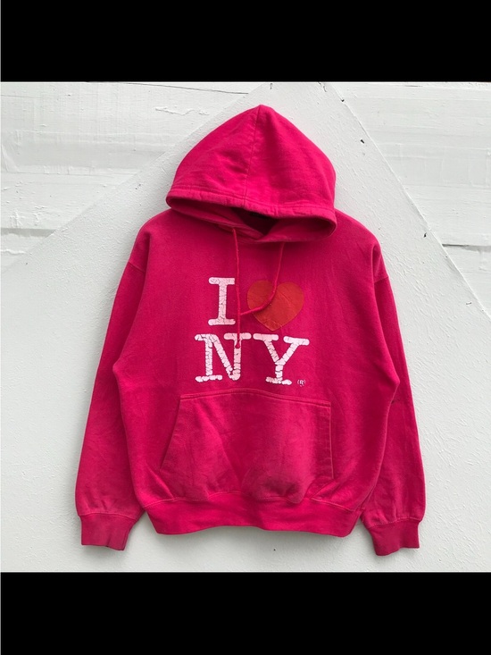 NYC Tops - NYC Pink 'I ❤️ NY' Hooded Sweatshirt